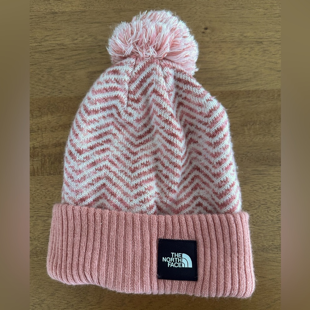 North face knit fleece lined winter hat